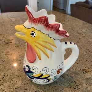 Deruta Rooster Pitcher